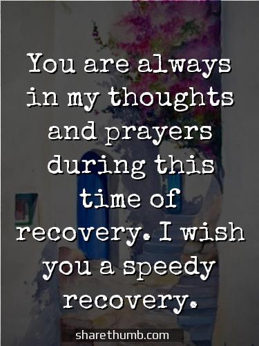 encouraging words for speedy recovery